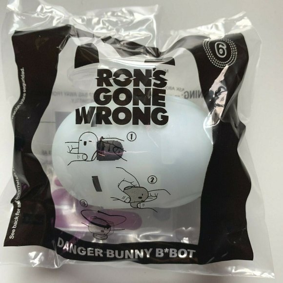 McDonalds 2021 Rons Gone Wrong Danger Bunny B Bot Happy Meal Toy #6 Sealed - Picture 1 of 4